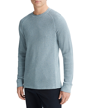 Vince Mouline Slim Fit Thermal Crewneck Sweater In High Sea/o