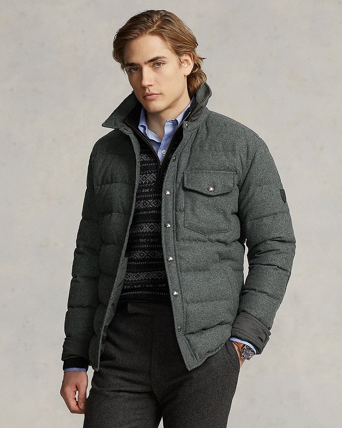 Polo Ralph Lauren Quilted Wool Blend Down Jacket