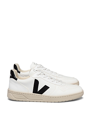 Veja 20mm Campo Leather Sneakers In Wht Blk