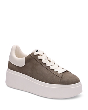 Shop Ash Women's Moby Be Kind Lace Up Low Top Sneakers In Mud/off White