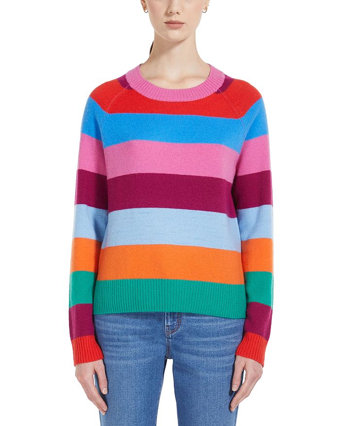Weekend Max Mara Cosimo Multicolor Stripe Cashmere Sweater | Bloomingdale's