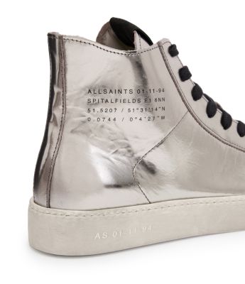 Women's Tana Metallic Lace Up High Top Sneakers