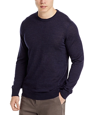 Shop Nn07 New Barca Crewneck Wool Sweater In Navy Melange