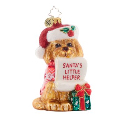 Christopher Radko Festive Furry Friend Ornament