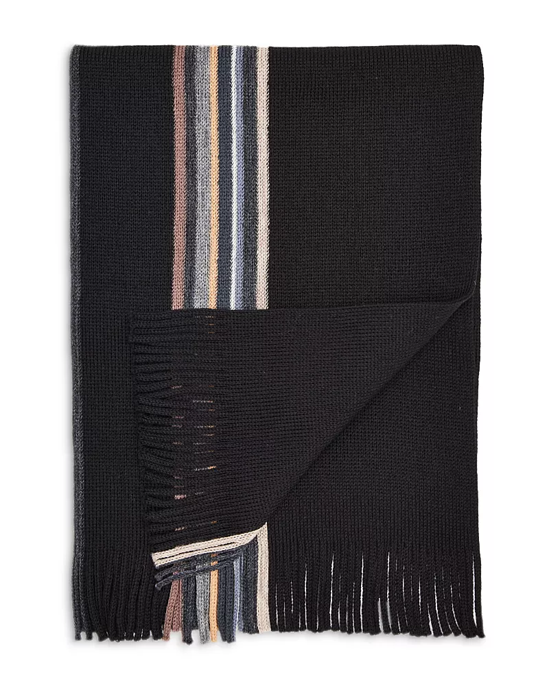 The Men's Store at Bloomingdale's Asymmetric Stripe Scarf - Exclusive