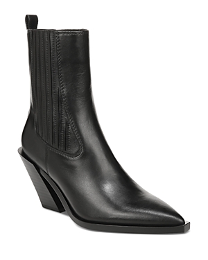 Sam Edelman Women's Mandey Pointed Toe Pull On High Heel Boots
