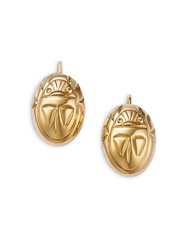Bloomingdale's Scarab Drop Earrings In 14k Yellow Gold In Gold