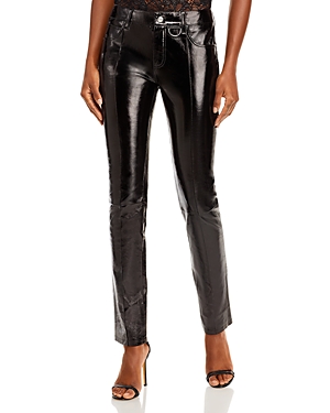 Shop Zadig & Voltaire Peko Vinyle Leather Pants In Noir