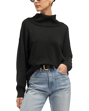 Shop Equipment Mathild Cashmere Turtleneck Sweater In True Black