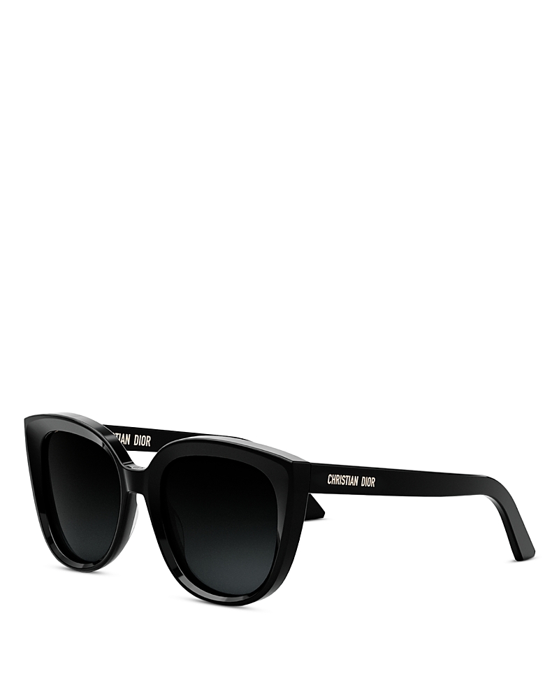 Dior 54mm Gradient Butterfly Sunglasses In Black/black Gradient