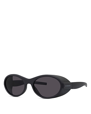 Shop Givenchy Gv Ride Round Sunglasses, 55mm In Black/gray Solid