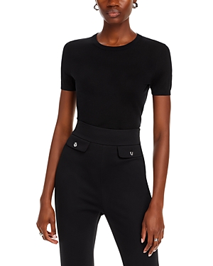 Hugo Boss Boss Falyssiasi Wool T-shirt In Black