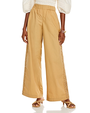 Shop Sea New York Maeve Eyelet Track Pants In Chino