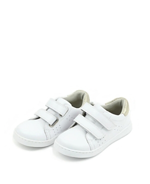 Shop L'amour Shoes Girls' Kenzie Double Hook-and-loop Sneaker - Toddler, Little Kid In White