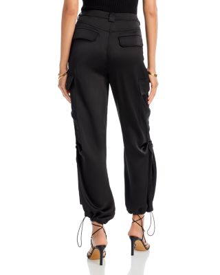 Drawstring Hem Cargo Pants - Exclusive