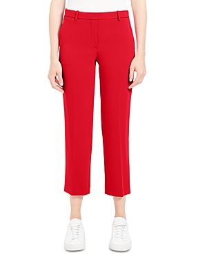 Theory Treeca Pull-on Pant In Admiral Crepe In Geranium