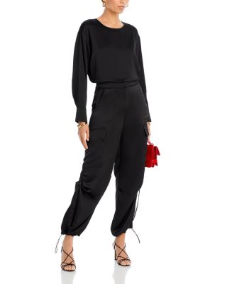 Drawstring Hem Cargo Pants - Exclusive