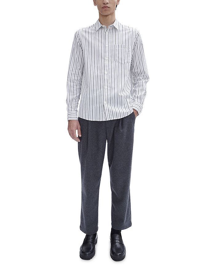 A.P.C. Clement Chemise Button Front Long Sleeve Shirt | Bloomingdale's