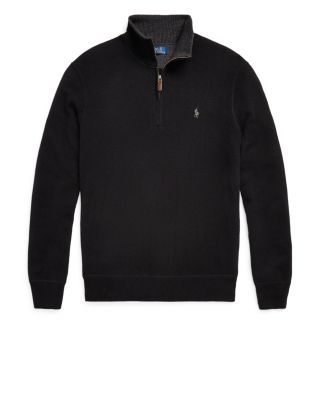 Cashmere Regular Fit Quarter Zip Mock Neck Sweater - Exclusive