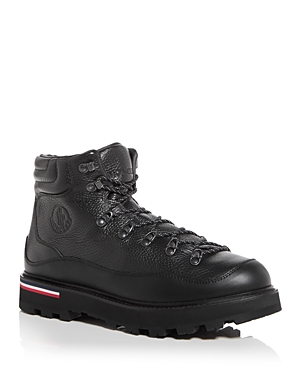 Shop Moncler Men's Peka Trek Hiking Boots In Grey