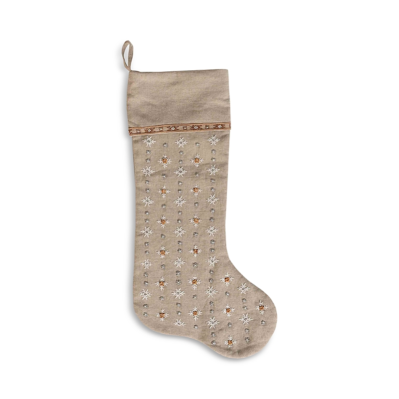 Juliska Heidi Embroidered Stocking In Multi