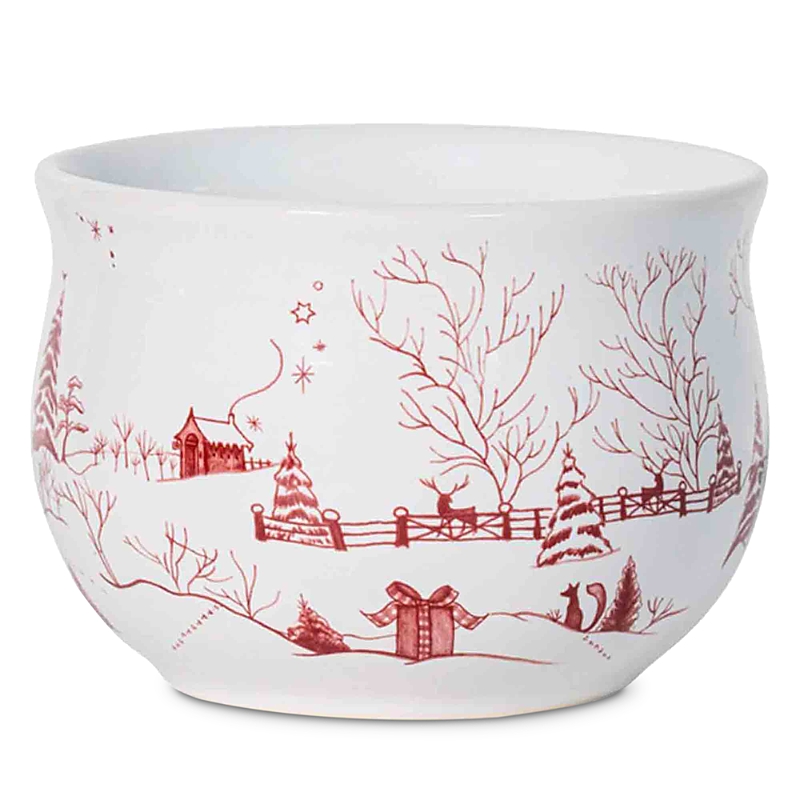 Juliska Winter Frolic Comfort Bowl In Ruby
