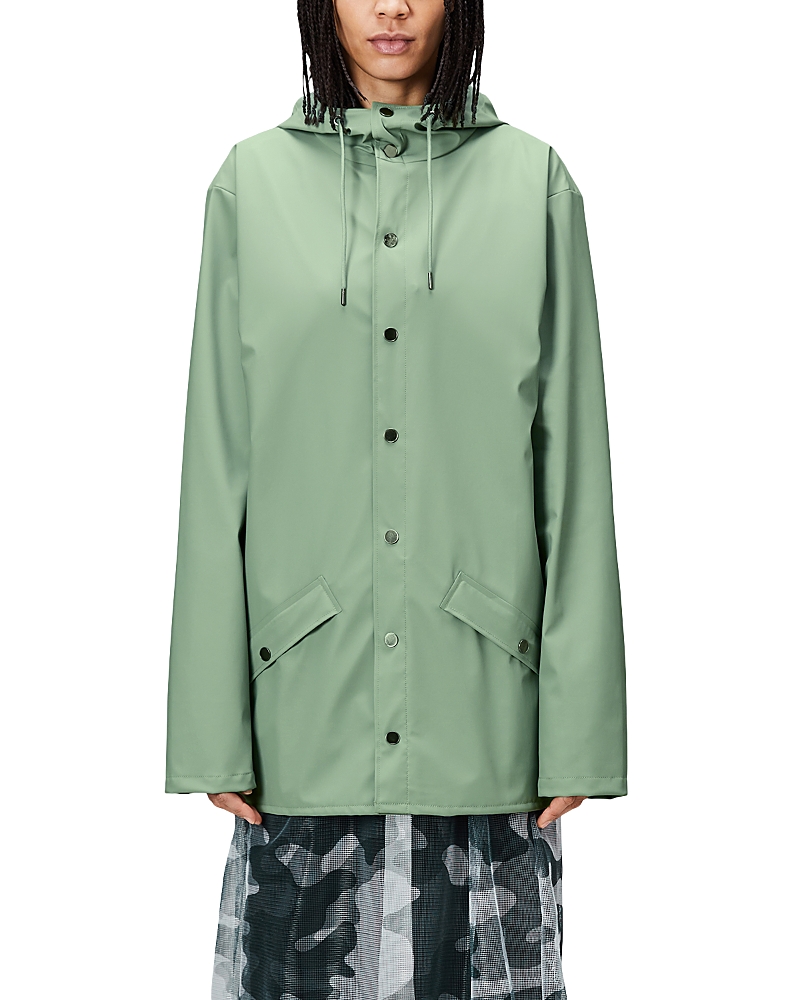 Rains Long Jacket Green Haze In Haze