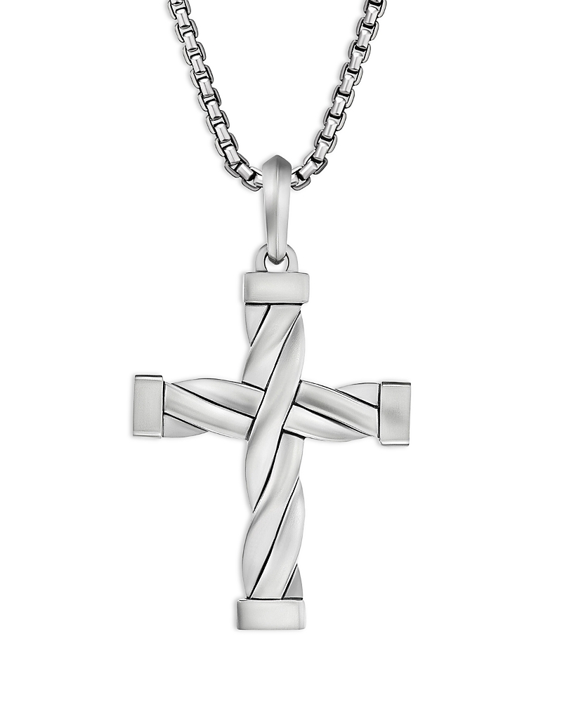 David Yurman Dy Helios Cross Pendant in Sterling Silver
