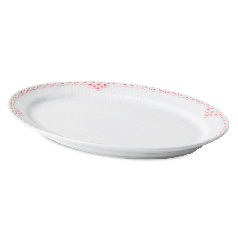 Royal Copenhagen Coral Lace Oval Dish In Multi