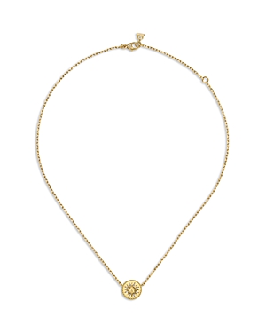 18K Yellow Gold Diamond Orbit Pendant Necklace, 16-18