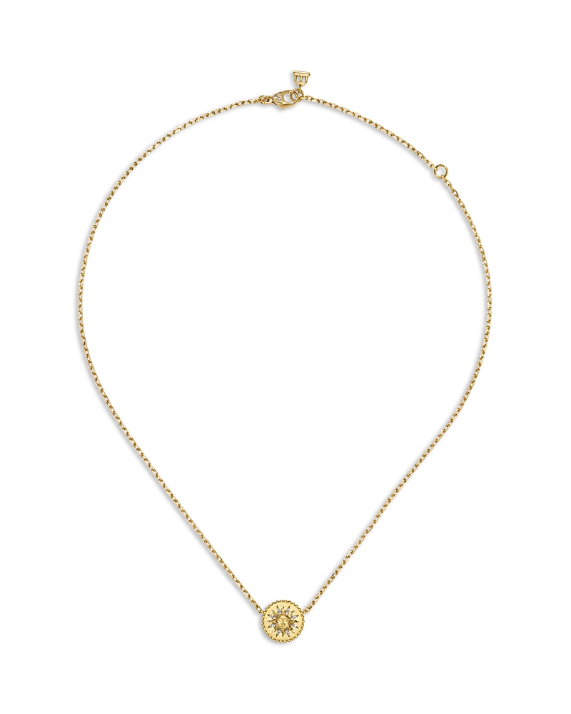 Temple St. Clair 18K Yellow Gold Diamond Orbit Pendant Necklace, 16