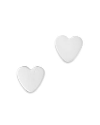 Bloomingdale's Fine Collection - Children's Tiny Heart Stud Earrings in 14K White Gold