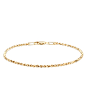 Bloomingdale's Rope Chain Bracelet In 14k Yellow Gold