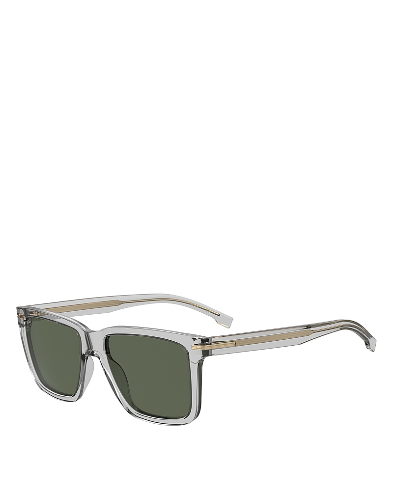 Hugo Boss Hugo 55mm Rectangular Sunglasses In Gray/gray Solid