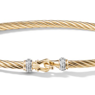 Cable Collectibles Buckle Bracelet in 18K Yellow Gold, 2.6mm