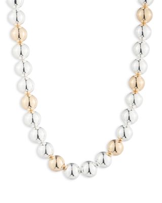 ネックレス・ペンダント RALPH LAUREN Silver-Tone Beaded Collar Necklace Lauren Ralph Lauren Bead Collar Necklace | Dillard's