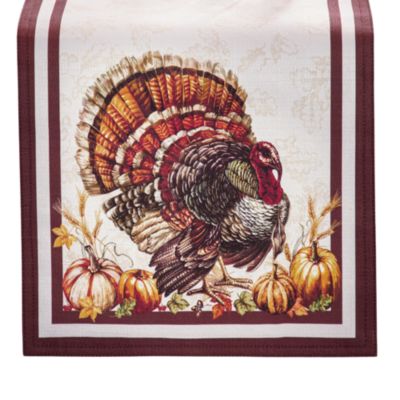 Autumn Heritage Turkey Engineered Table Runner, 13&amp;quot; x 70&amp;quot;