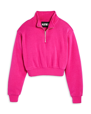 Katiejnyc Girls' Dylan 3/4 Sweatshirt - Big Kid In Shocking Pink