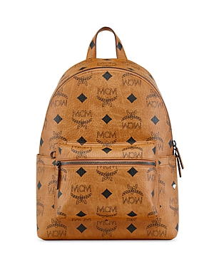 Mcm Stark Maxi Mn Vi Backpack In Cognac