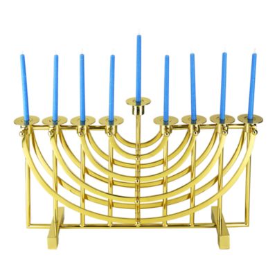 Polished Brass Menorah