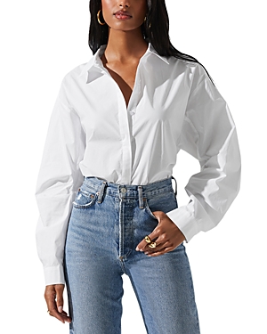 Astr the Label Sienna Cotton Cut Out Shirt