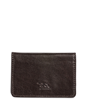 Rodd & Gunn Lewis Tops Track Leather Card Case In Chocolate