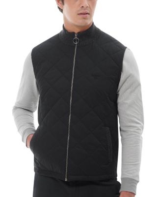 Barbour Essential Box Quilt Zip Front Vest | Bloomingdale's