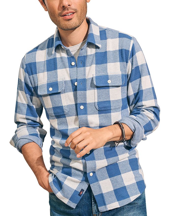 Faherty Legend Sweater Shirt in Heathered Black -  FINAL SALE main image 1
