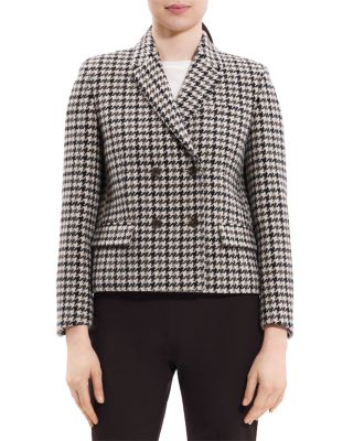 Theory Square Double Breasted Wool Jacket Smart Closet