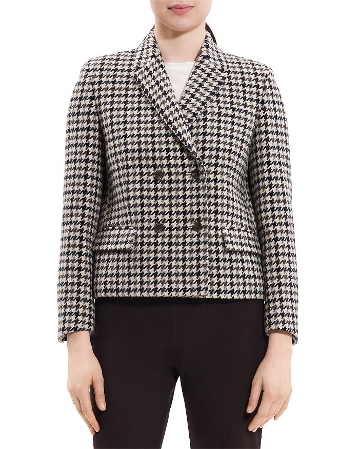 Theory Square Double Breasted Wool Jacket | Bloomingdale's