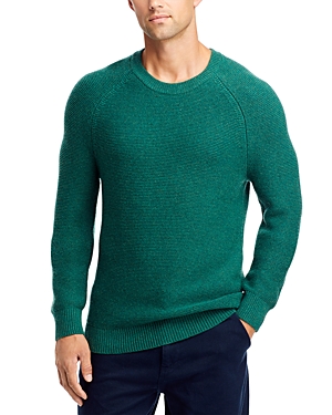 Michael Kors Link Stitch Crewneck Sweater In Loden Melange
