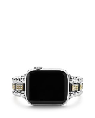 18K Yellow Gold Smart Caviar Half Diamond Apple™ Watch Bracelet, 38-45mm