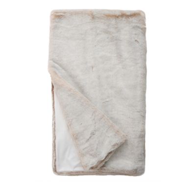 Donna Salyers Fabulous Furs Couture Collection Faux Fur Throw, Pearl