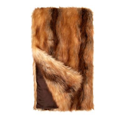 Donna Salyers Fabulous Furs Limited Edition Faux Fur Throw, Red Fox